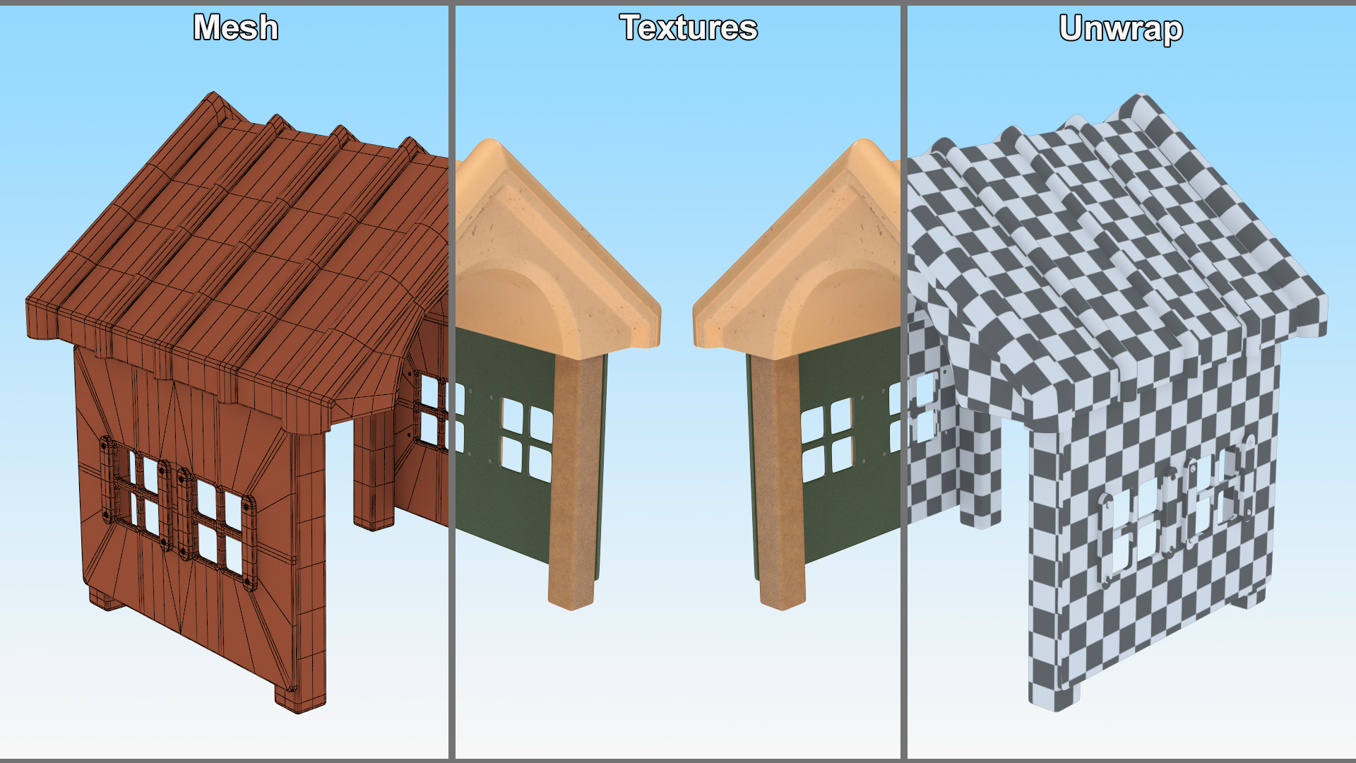 3D Training Park Dog House model