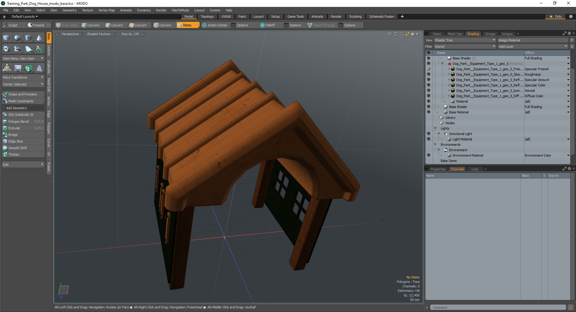 3D Training Park Dog House model