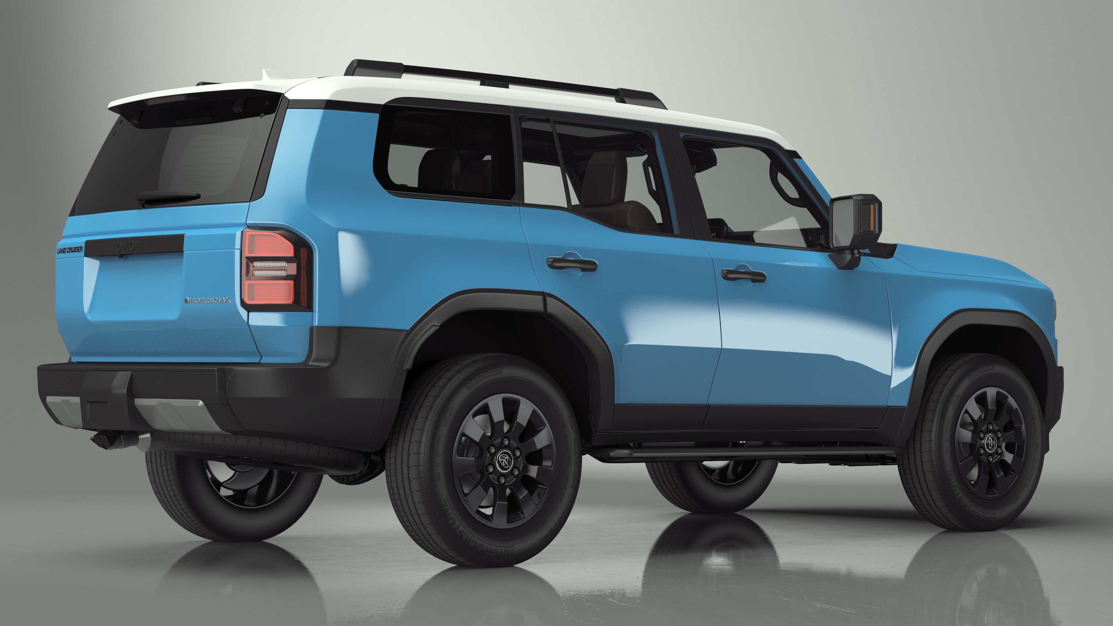 3D model Toyota Land Cruiser 2024 Blue Color
