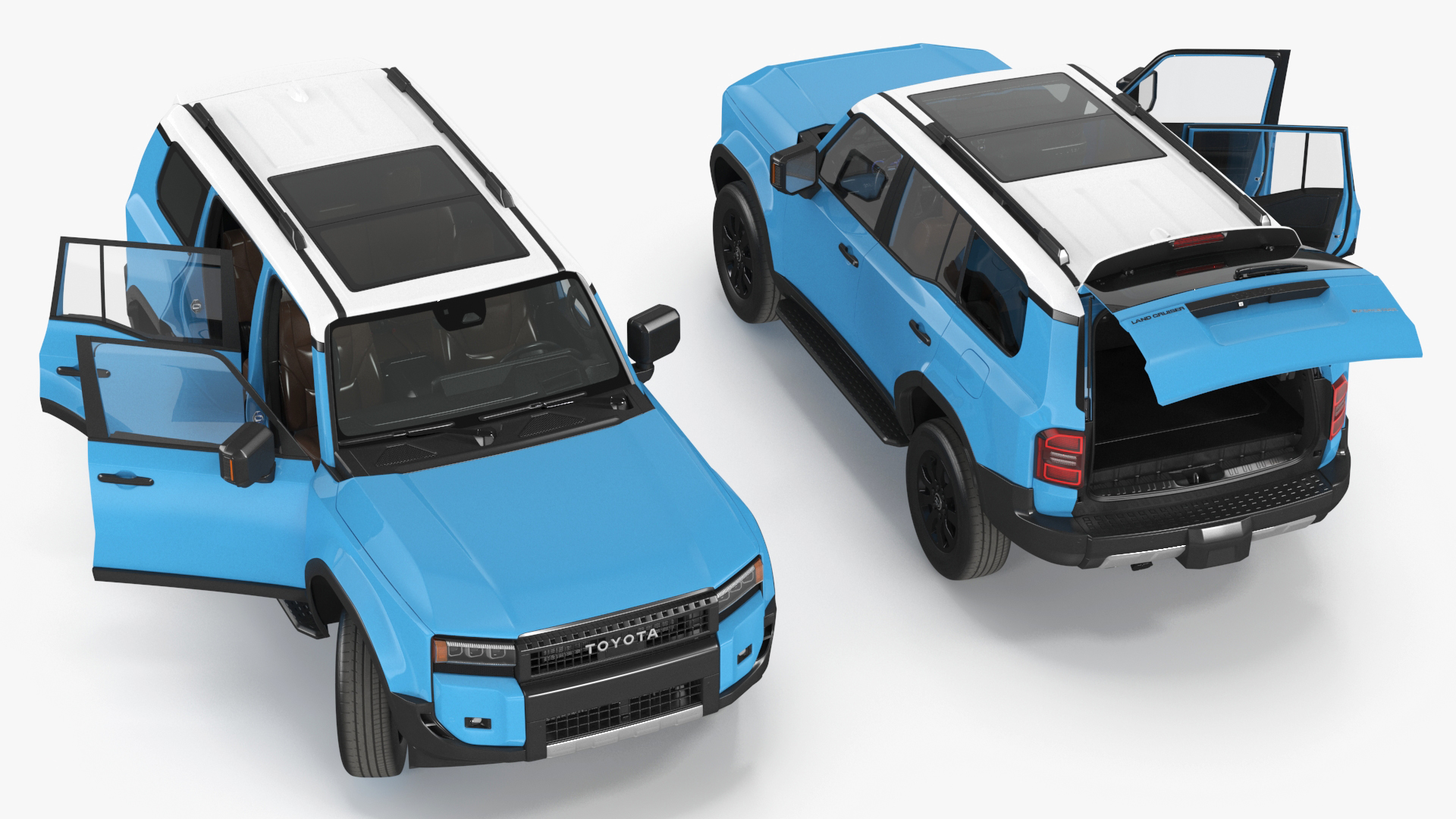 3D model Toyota Land Cruiser 2024 Blue Color