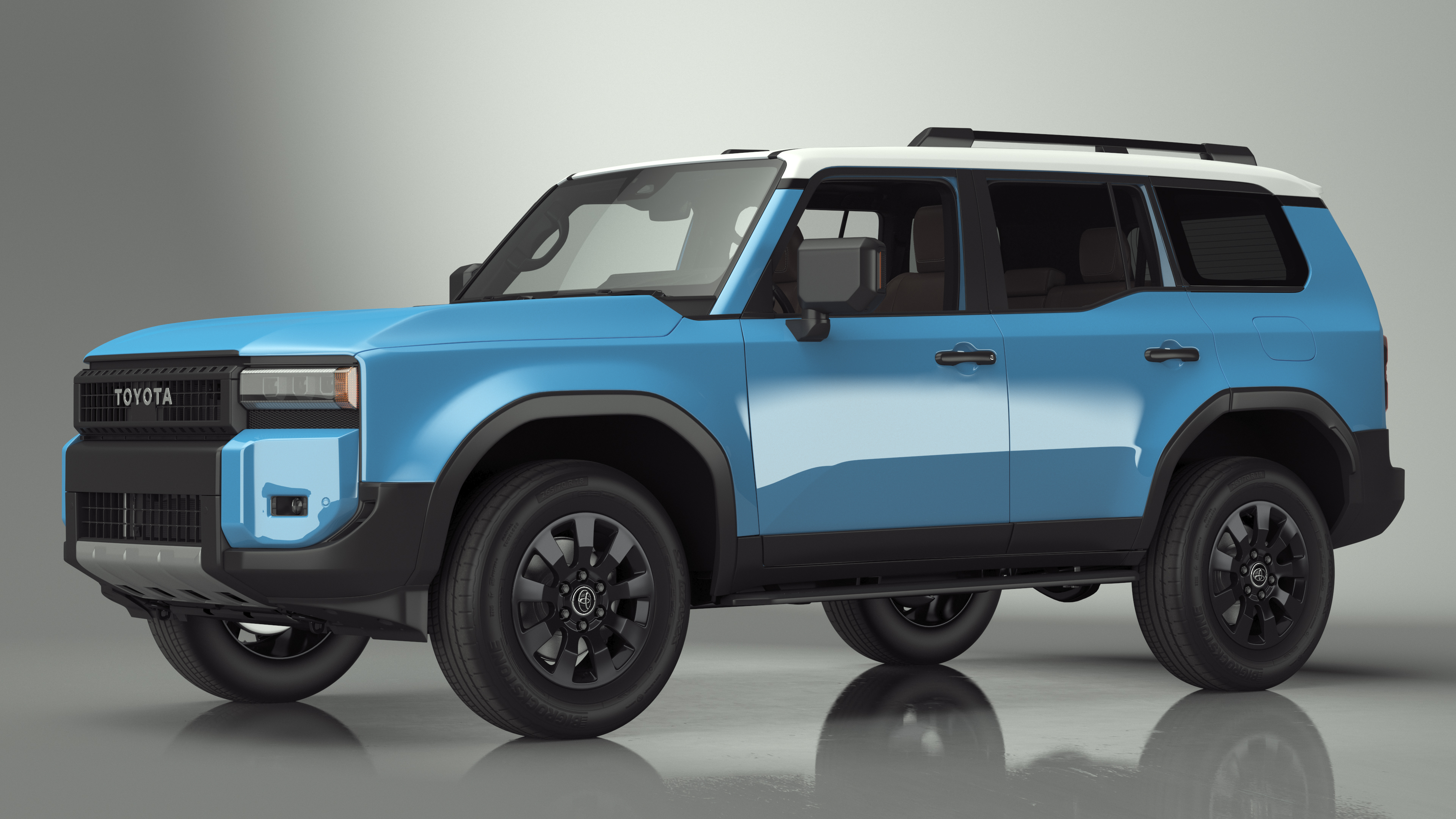 3D model Toyota Land Cruiser 2024 Blue Color