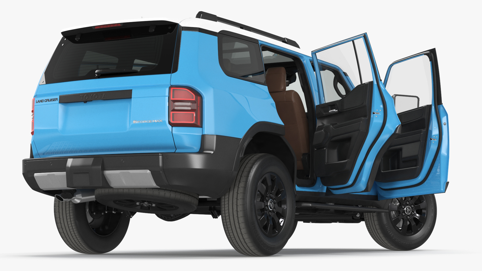 3D model Toyota Land Cruiser 2024 Blue Color