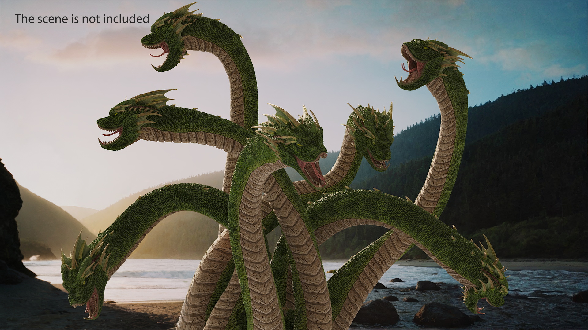 3D Hydra Rigged for Cinema 4D