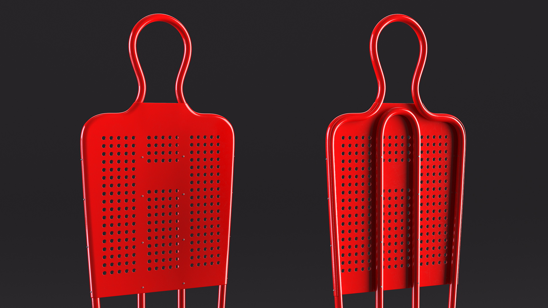 Soccer Training Mannequin Red 3D model