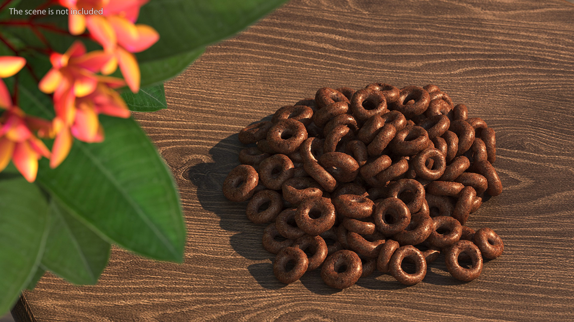 3D Chocolate Cereals Rings model