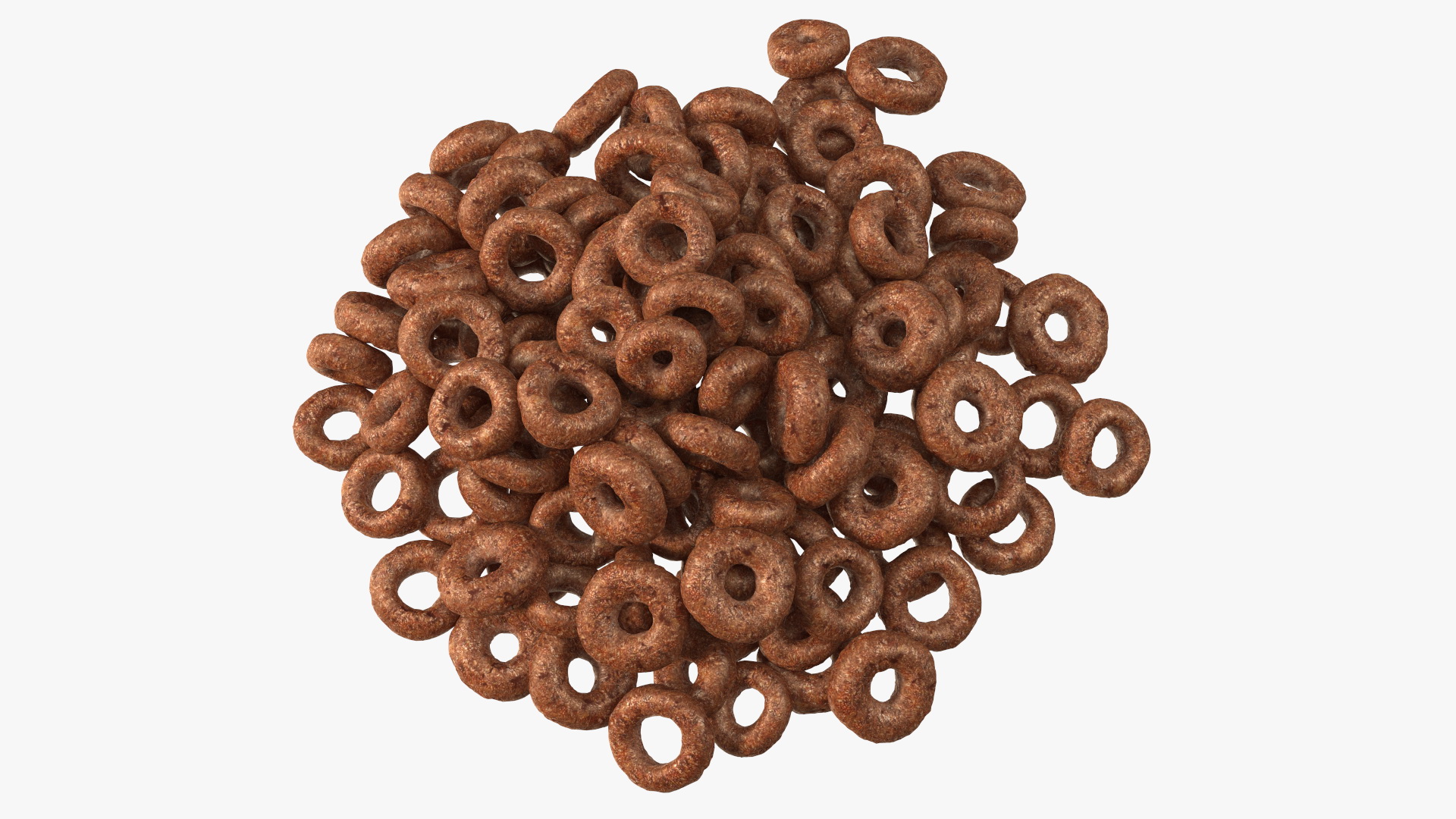 3D Chocolate Cereals Rings model