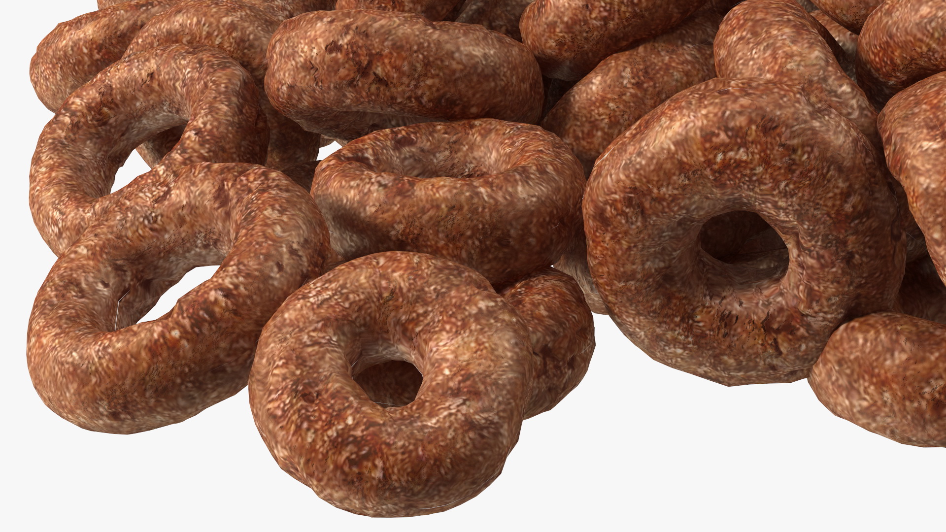 3D Chocolate Cereals Rings model
