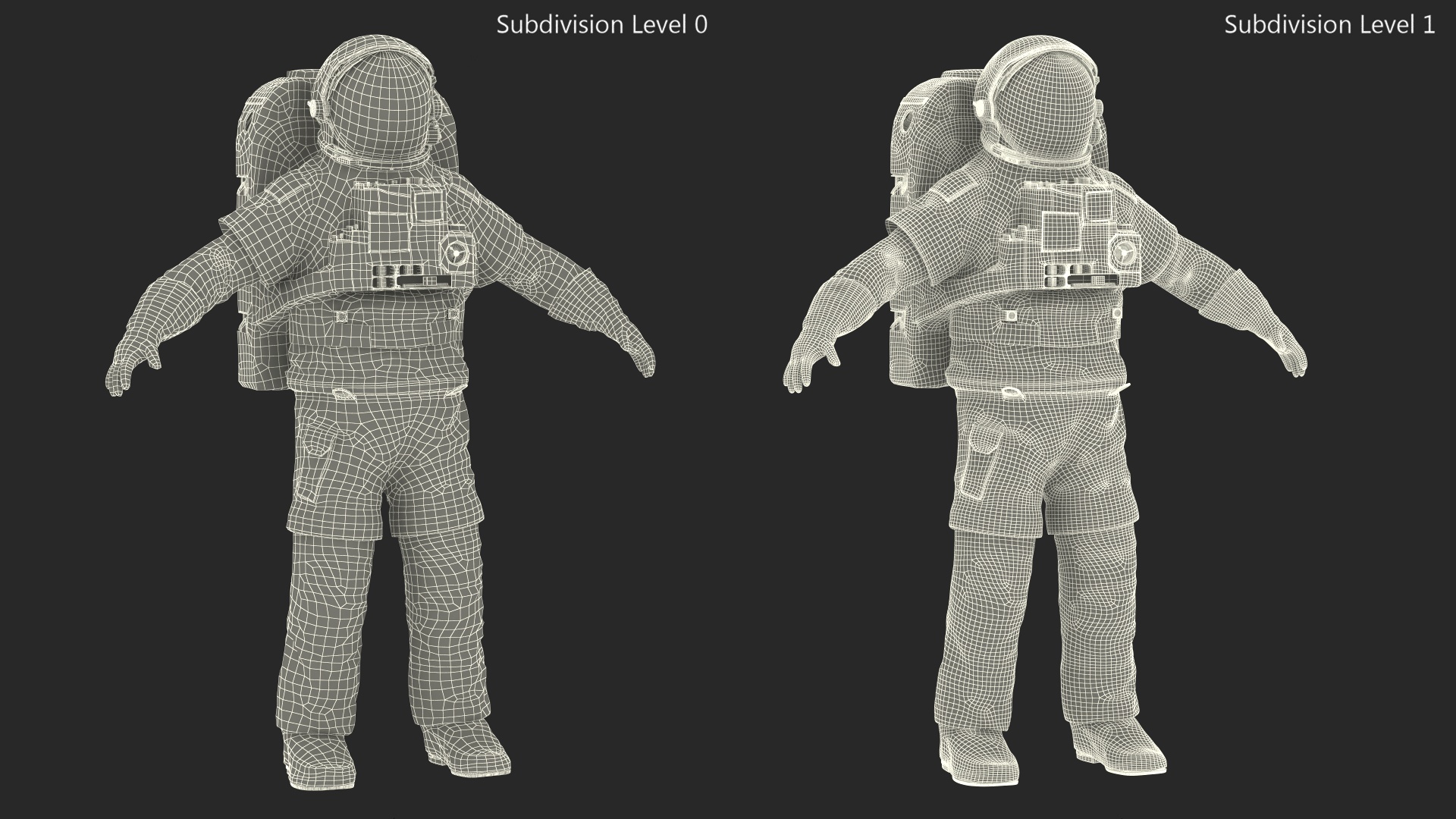 3D Astronaut Suit with Helmet