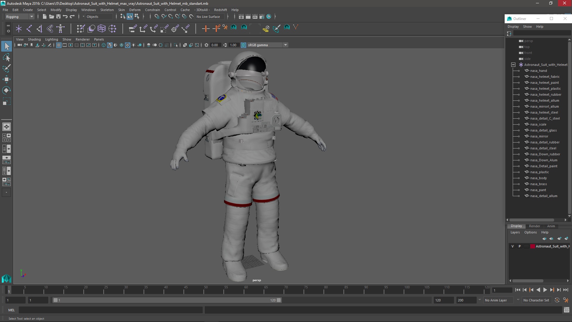 3D Astronaut Suit with Helmet