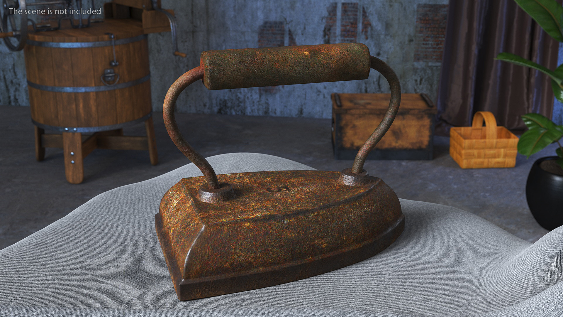 Vintage Flat Iron 3D