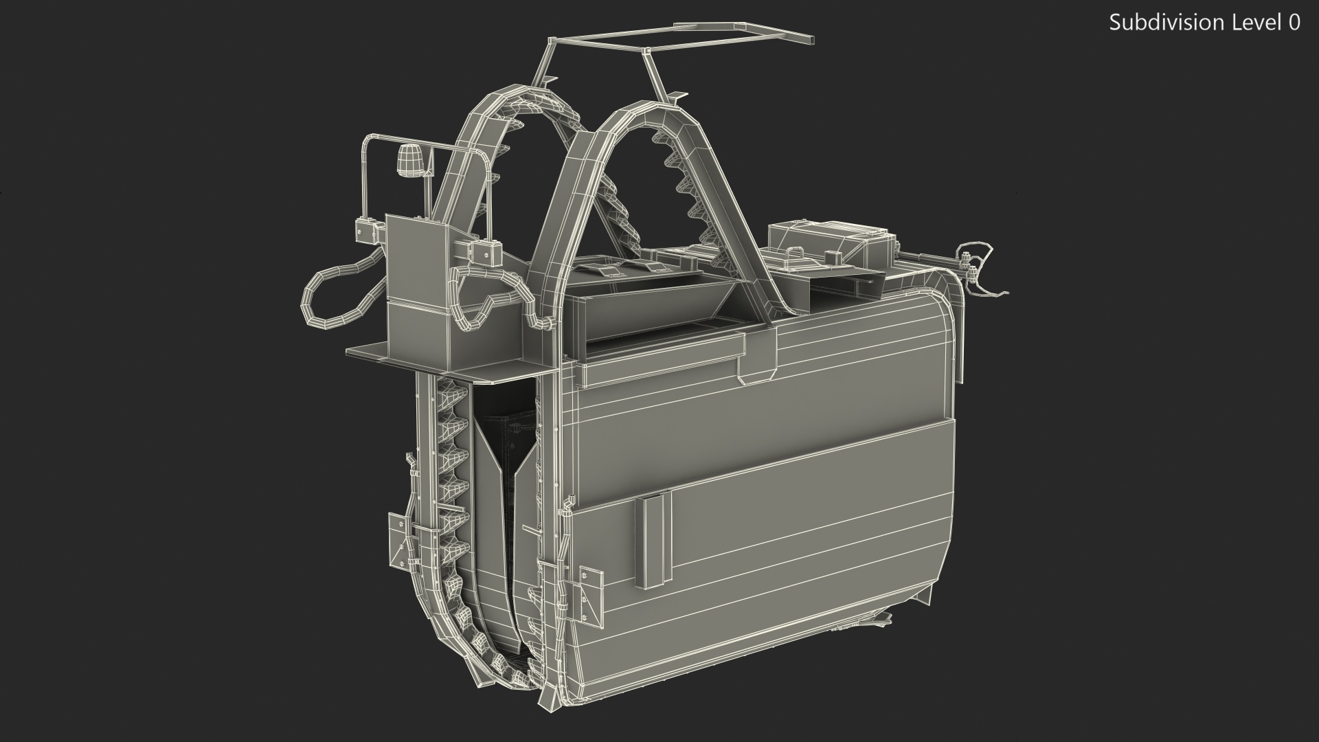 3D Grape Harvester Machine model