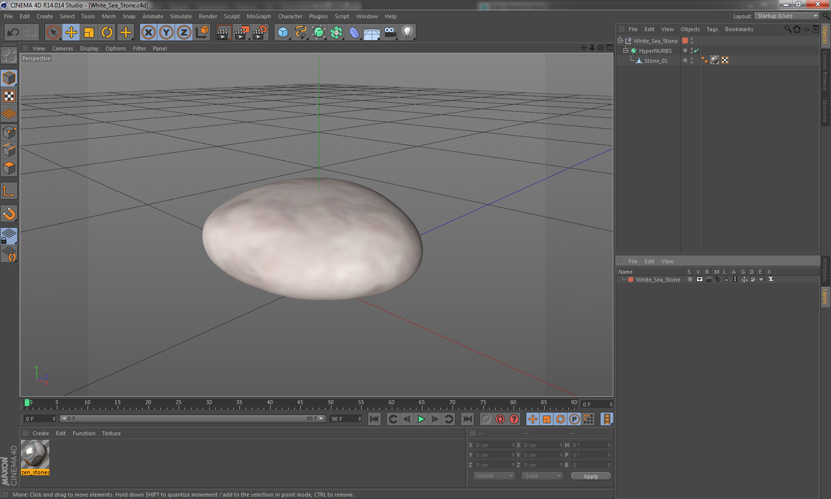 3D model White Sea Stone