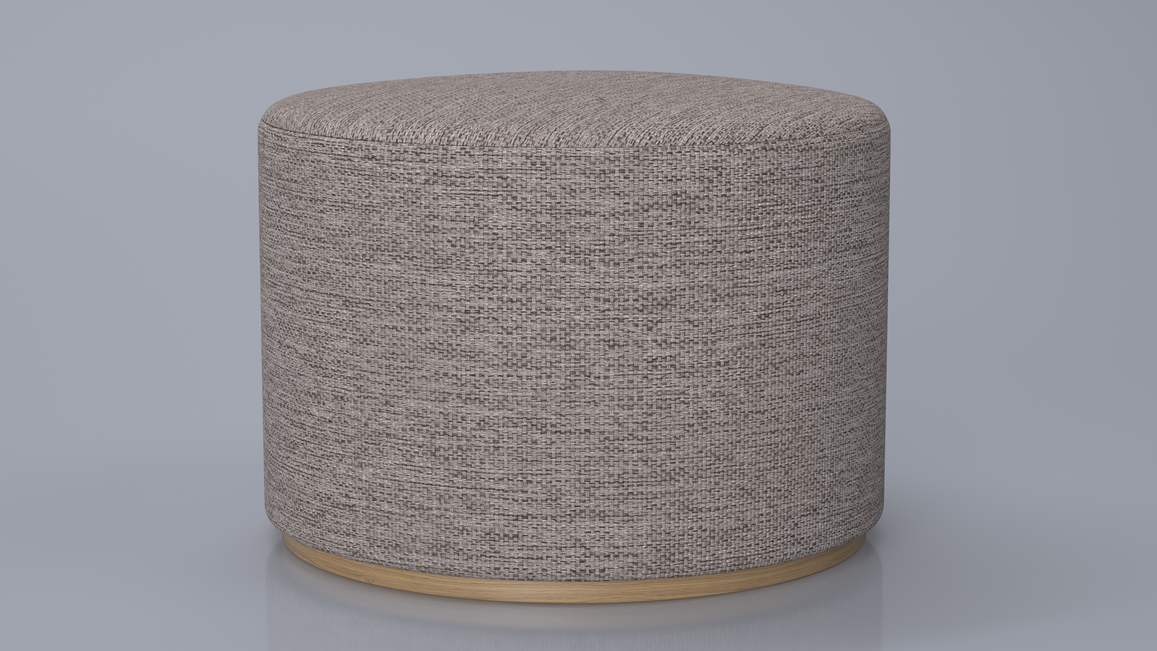 Upholstered Ottoman Footstool for 3D Print 3D