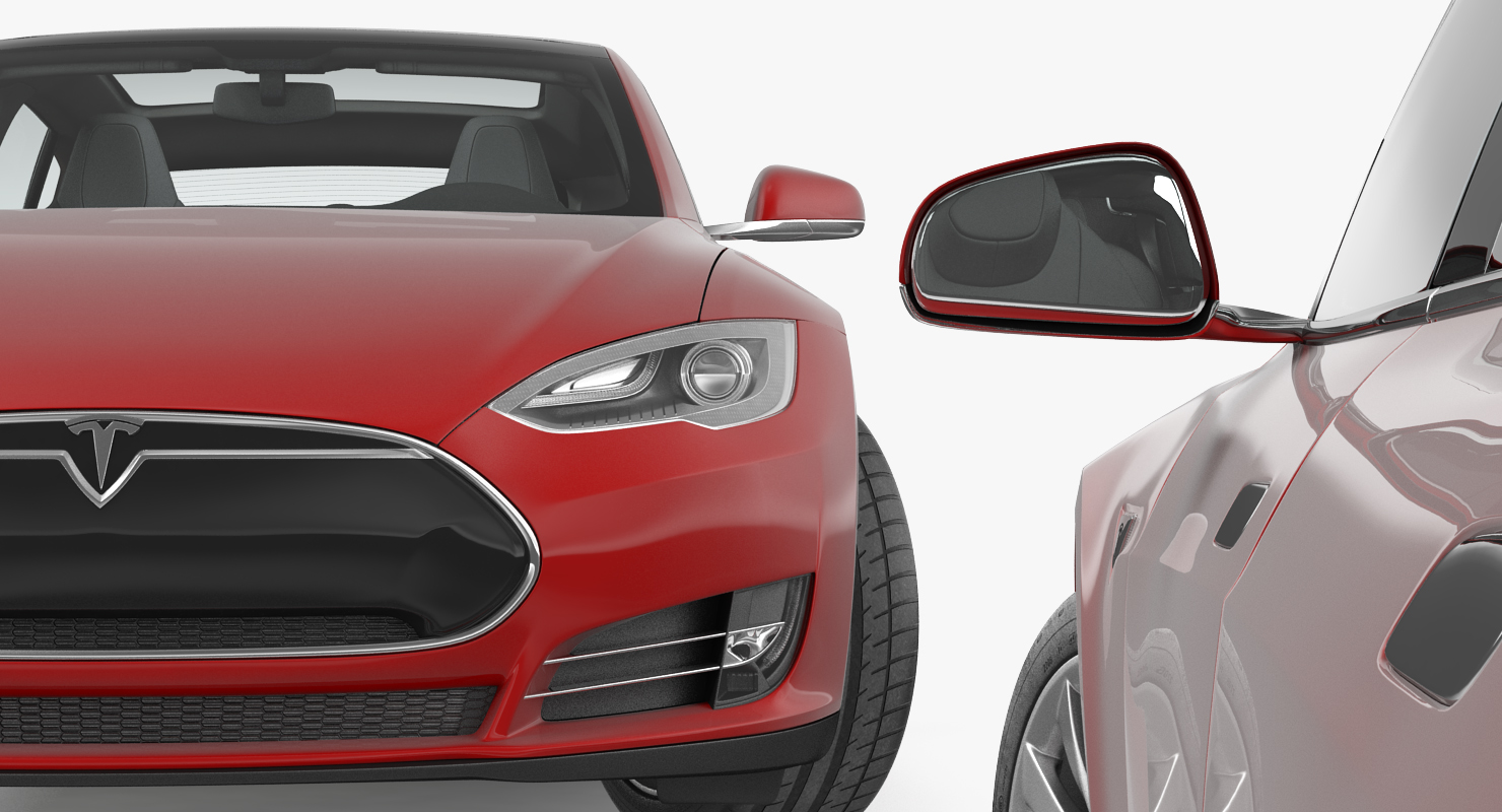 Tesla Model S 90D 2015 3D