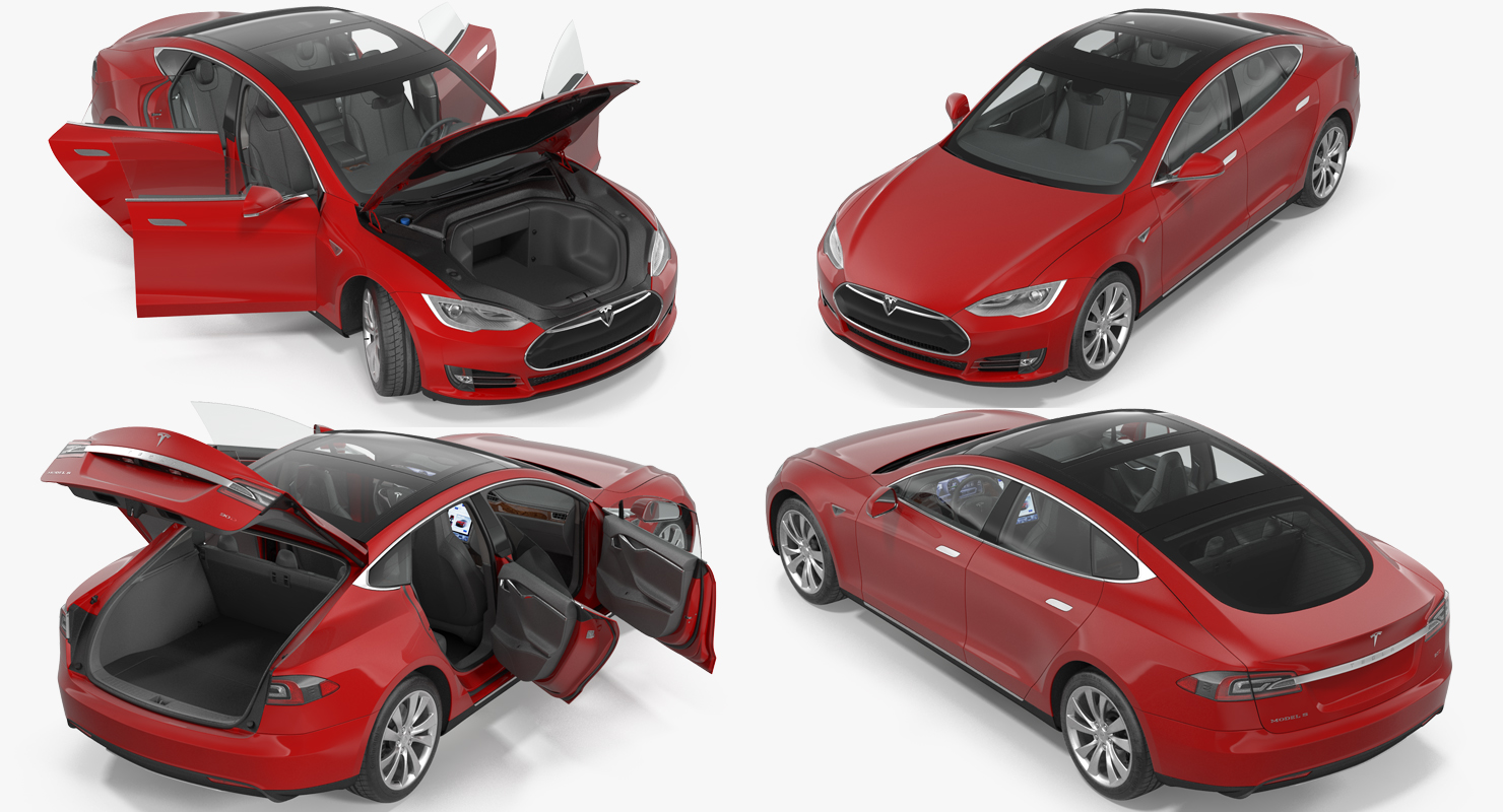 Tesla Model S 90D 2015 3D
