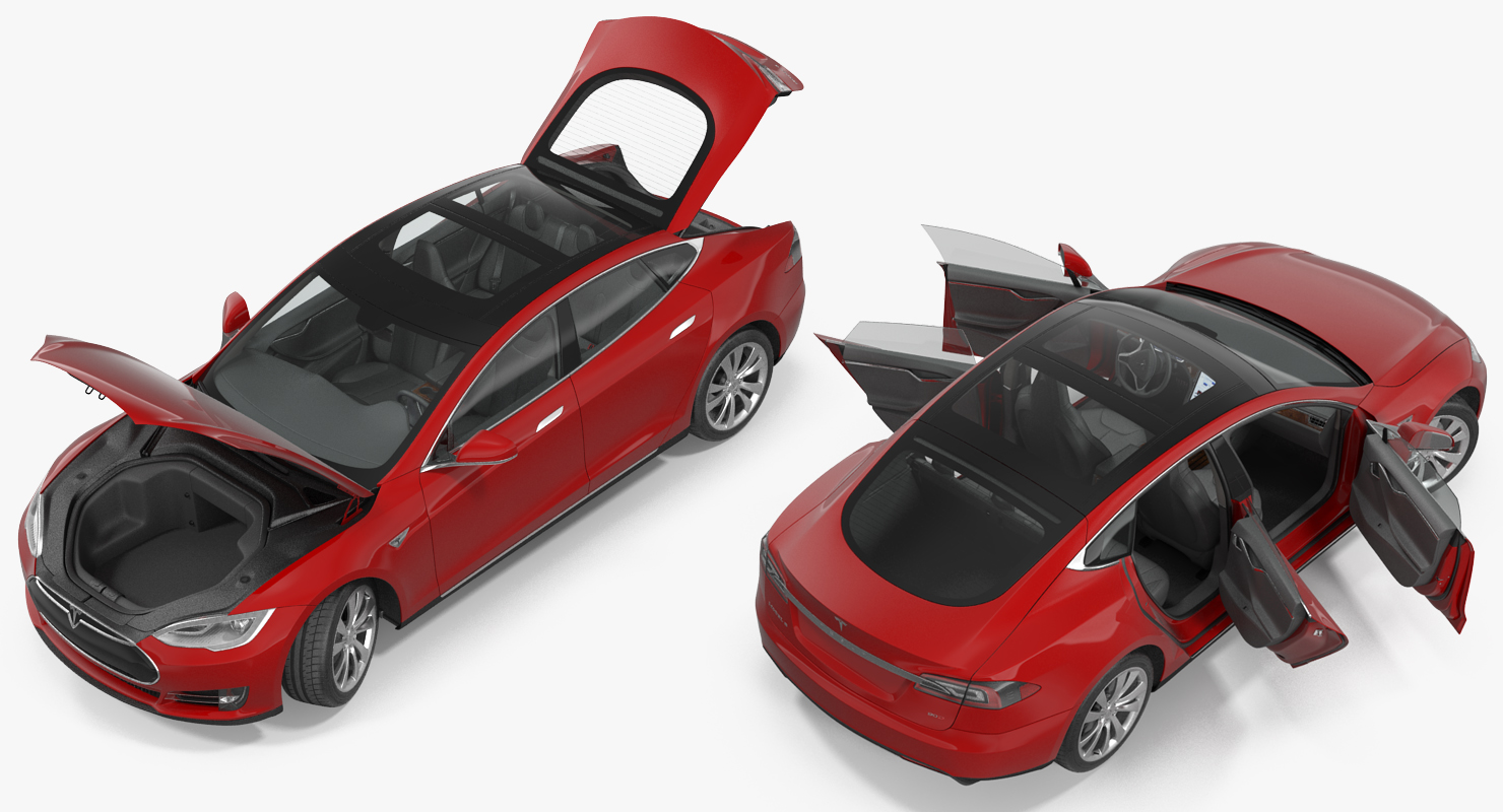 Tesla Model S 90D 2015 3D
