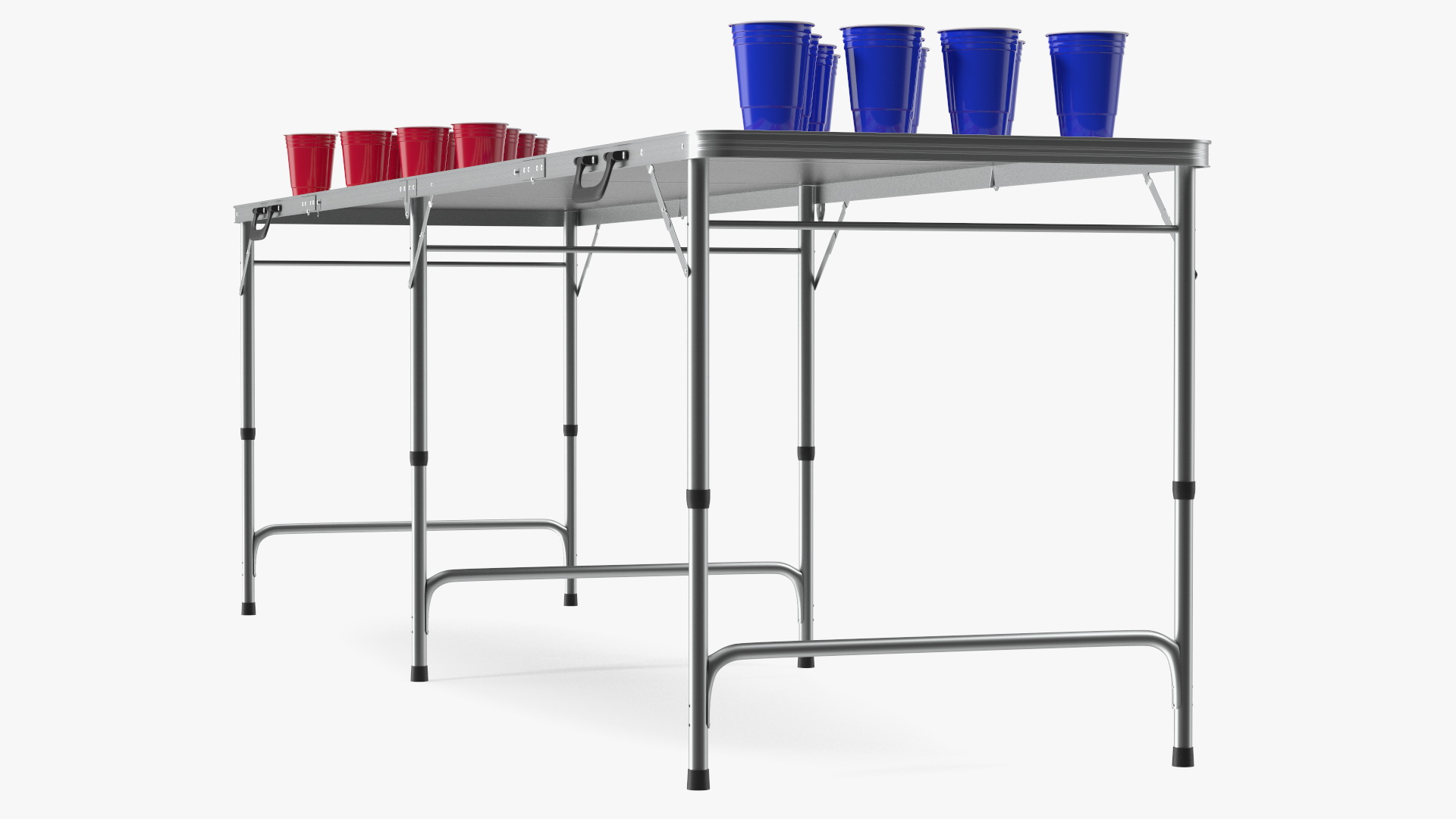 3D model Beer Pong Table USA Style