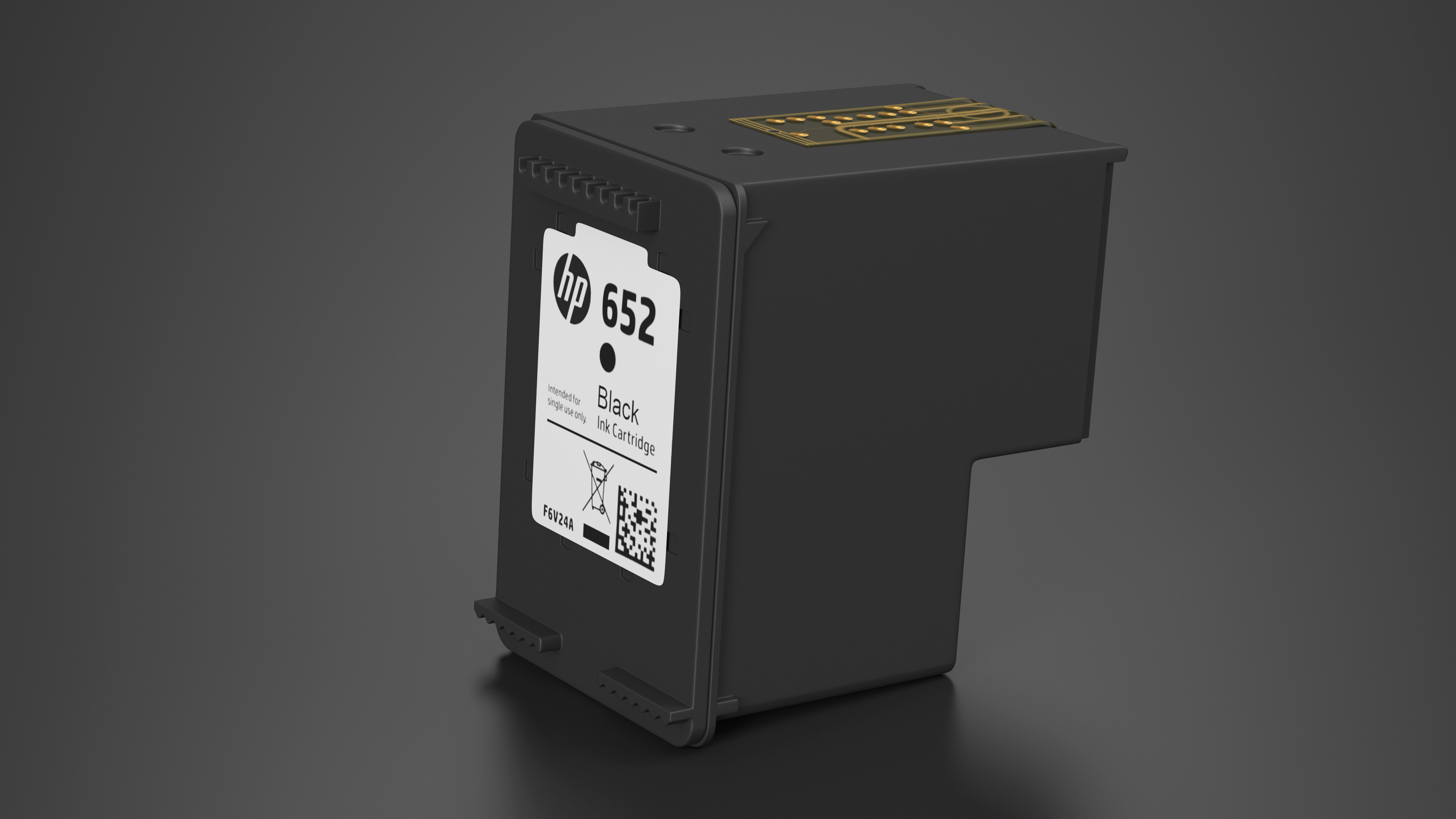 3D Ink Cartridge Hp 652 Black