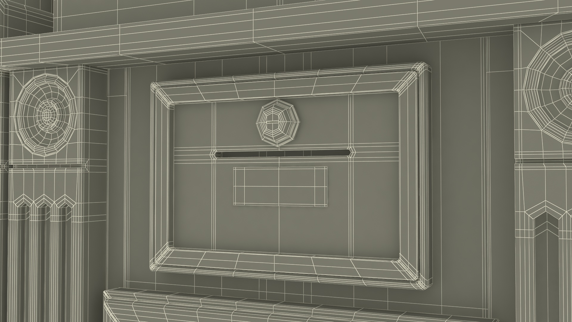 3D model Large Church Votive Candle Stand Cabinet