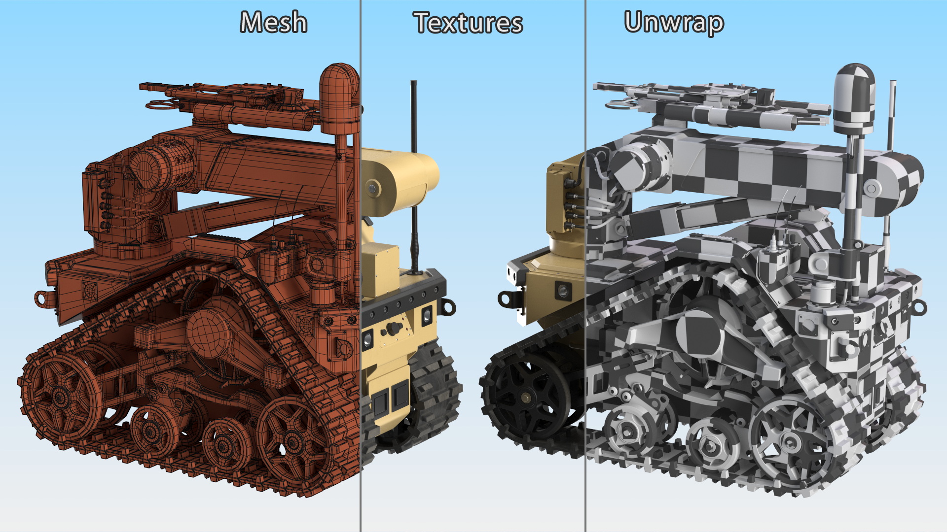 3D model Robotic System Harris T7 Sand Color
