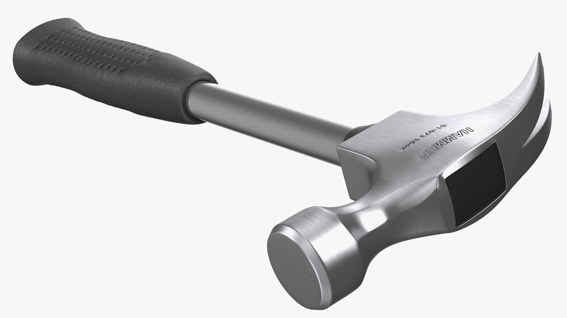 3D Steel Shaft Claw Hammer model