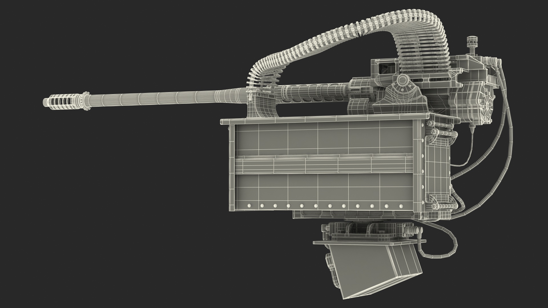 SRS 400 MK2 Electro Optic System Rigged 3D model