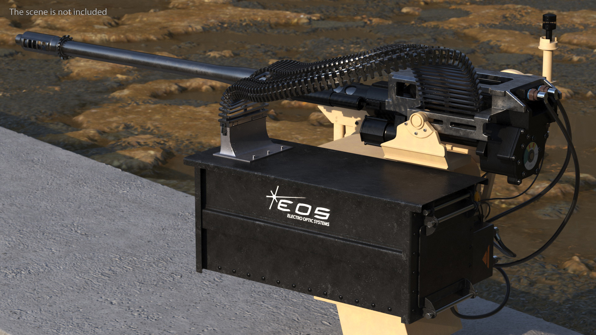 SRS 400 MK2 Electro Optic System Rigged 3D model