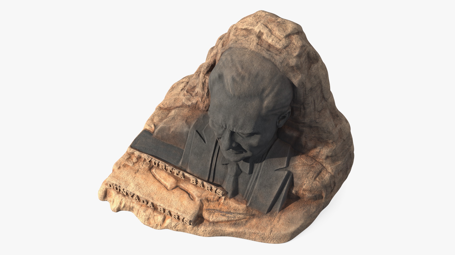 3D Ataturk Mask Monument