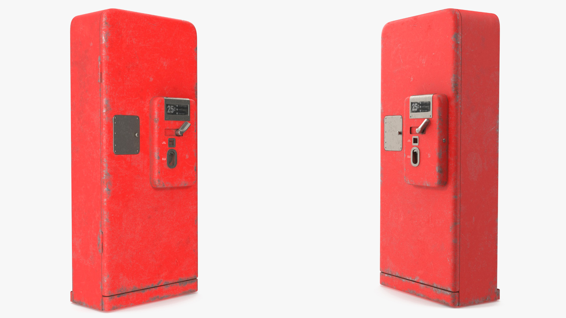 3D model Vintage Aged Coke Bottle Vending Machine