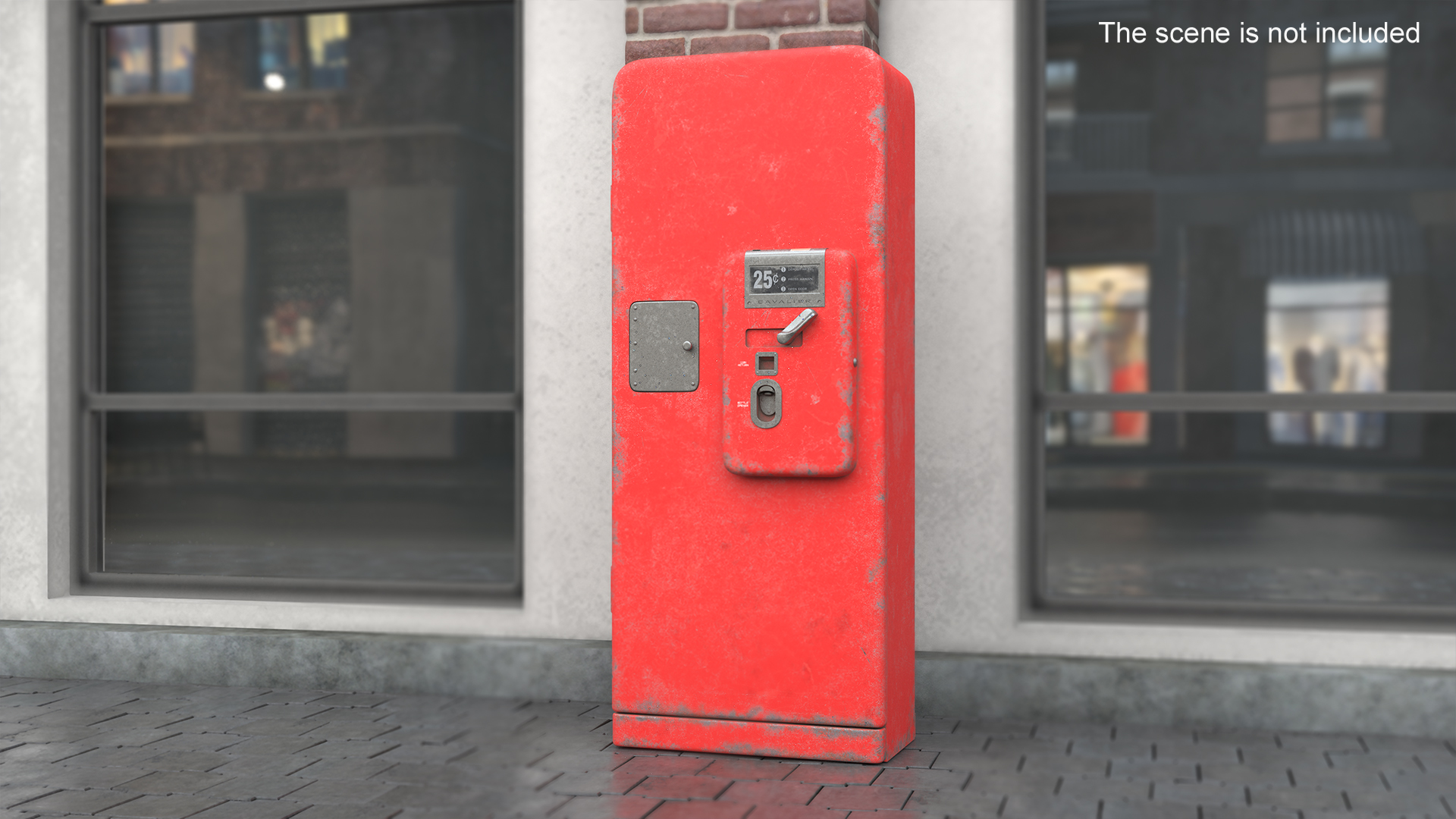 3D model Vintage Aged Coke Bottle Vending Machine