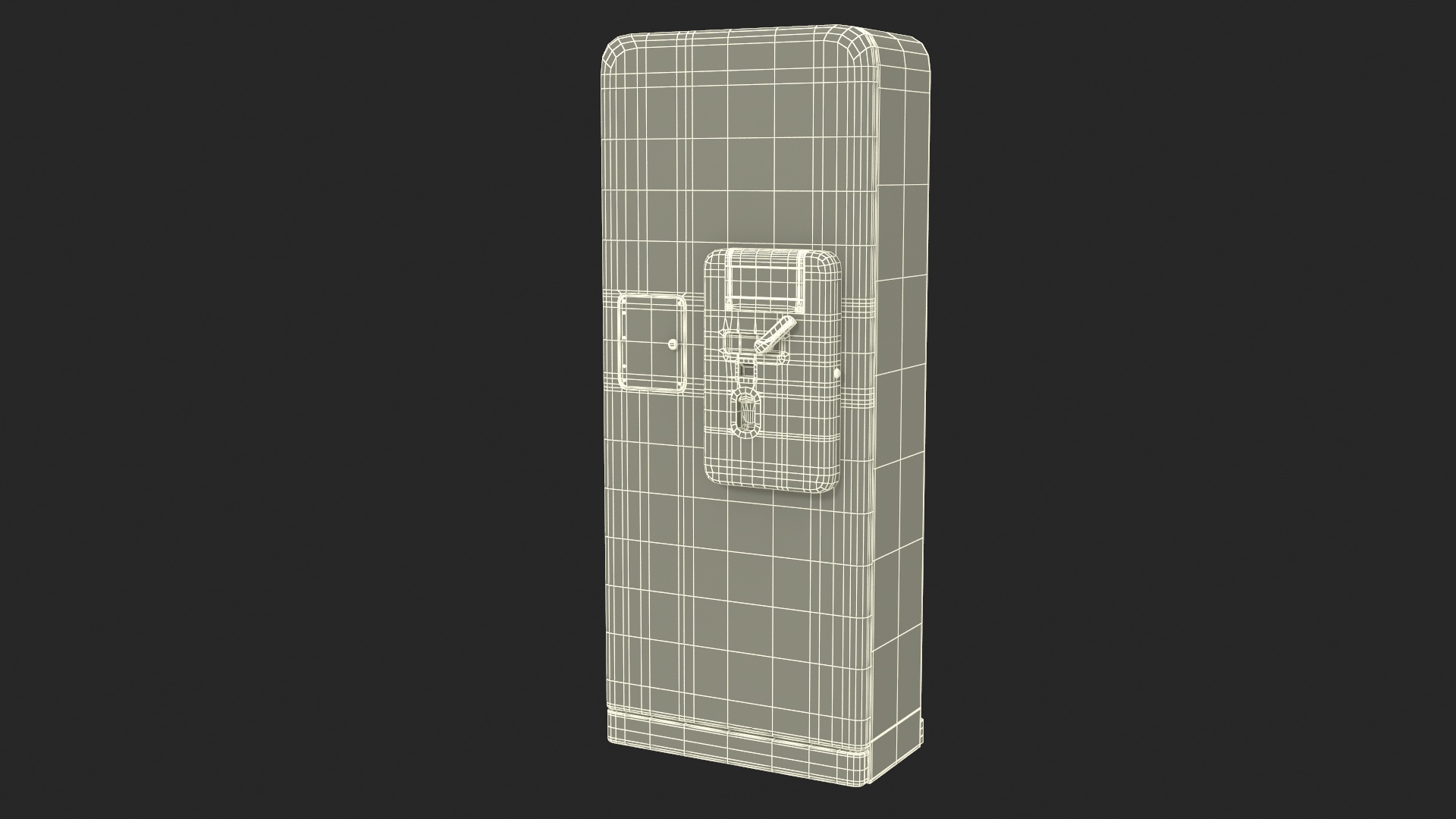 3D model Vintage Aged Coke Bottle Vending Machine