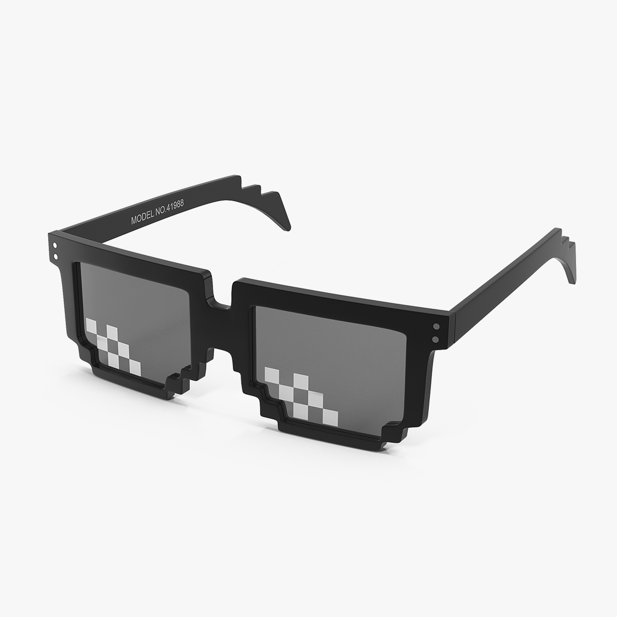 Unisex Square Shaped Mosaic Sunglasses, view 3