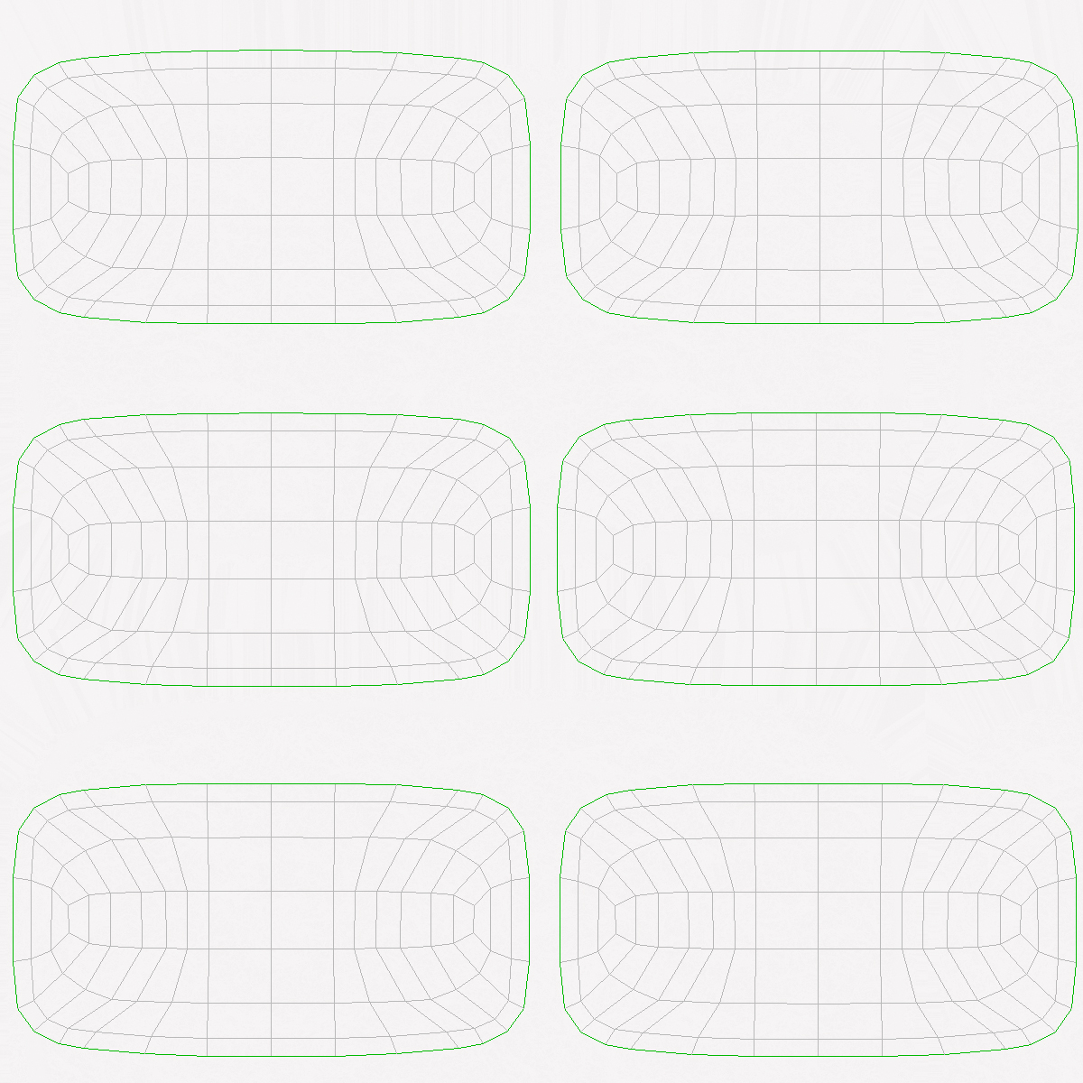 Mint Chewing Gum Pads White 3D