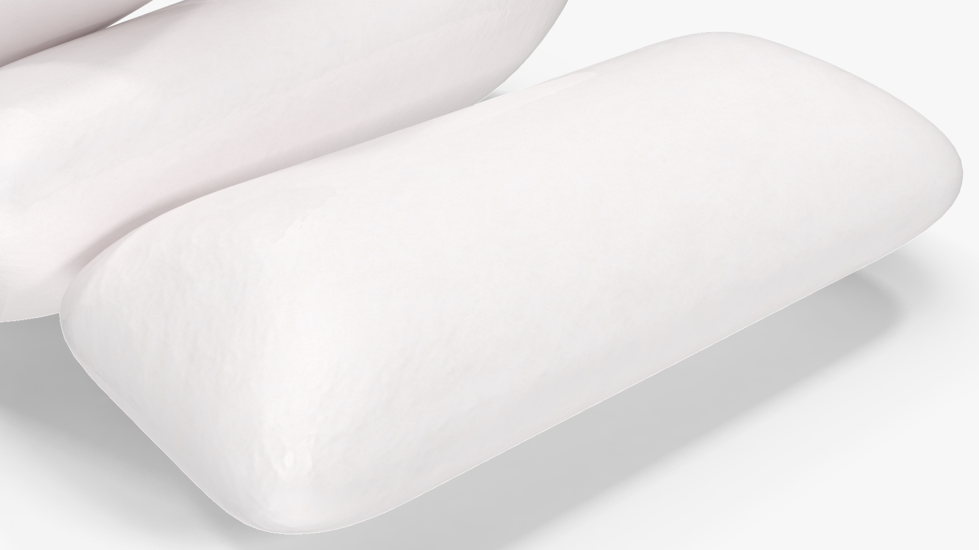 Mint Chewing Gum Pads White 3D