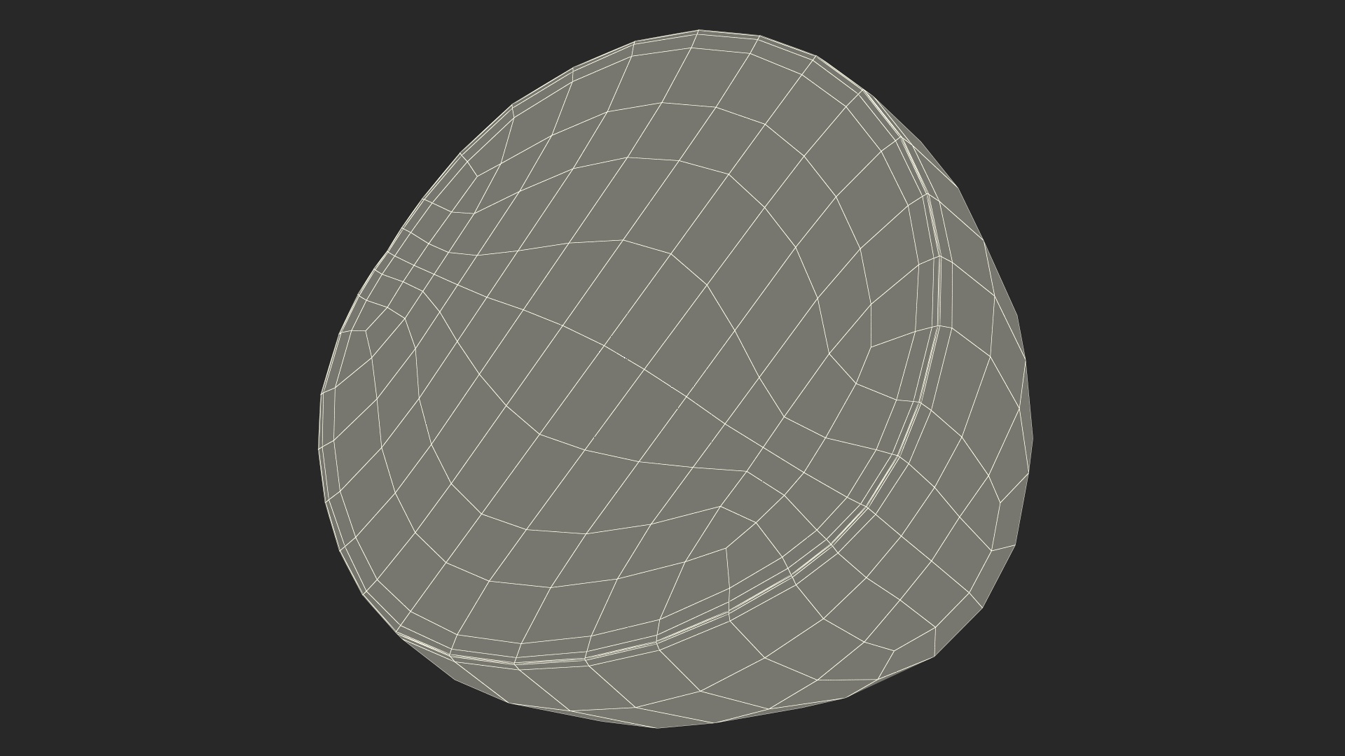 3D model Half of Mango Fuit Yellow