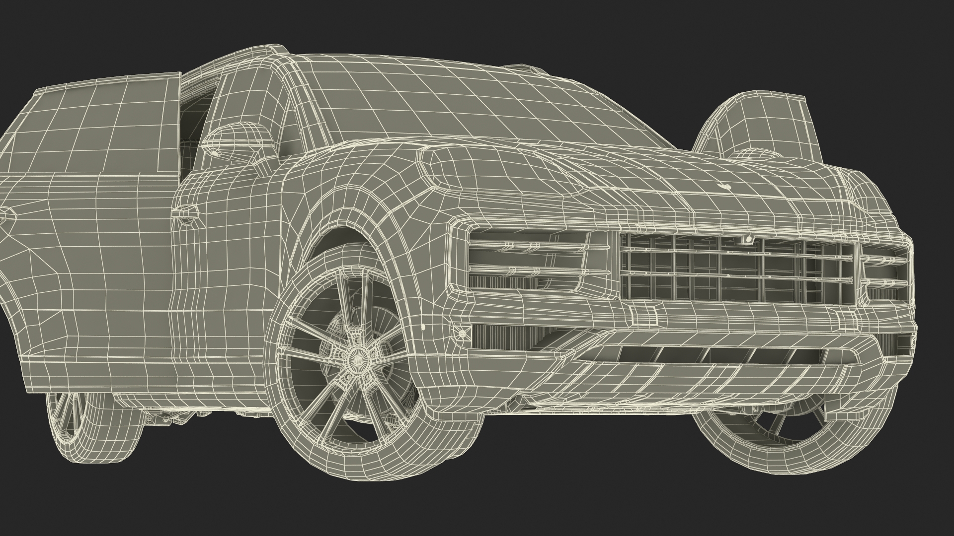 3D model 2024 Porsche Cayenne E-Hybrid Gray Rigged for Cinema 4D