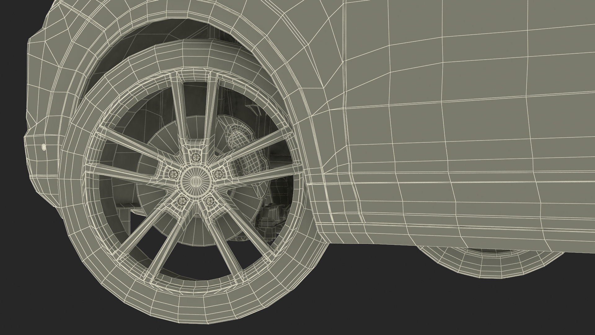 3D model 2024 Porsche Cayenne E-Hybrid Gray Rigged for Cinema 4D
