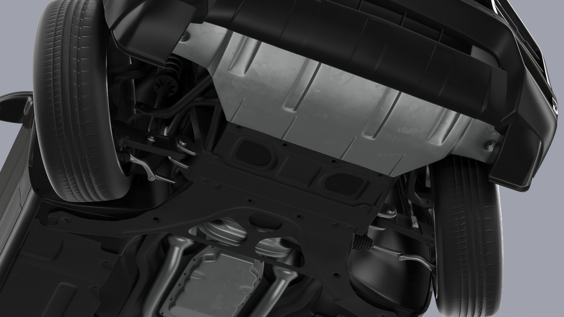 3D model 2024 Porsche Cayenne E-Hybrid Gray Rigged for Cinema 4D