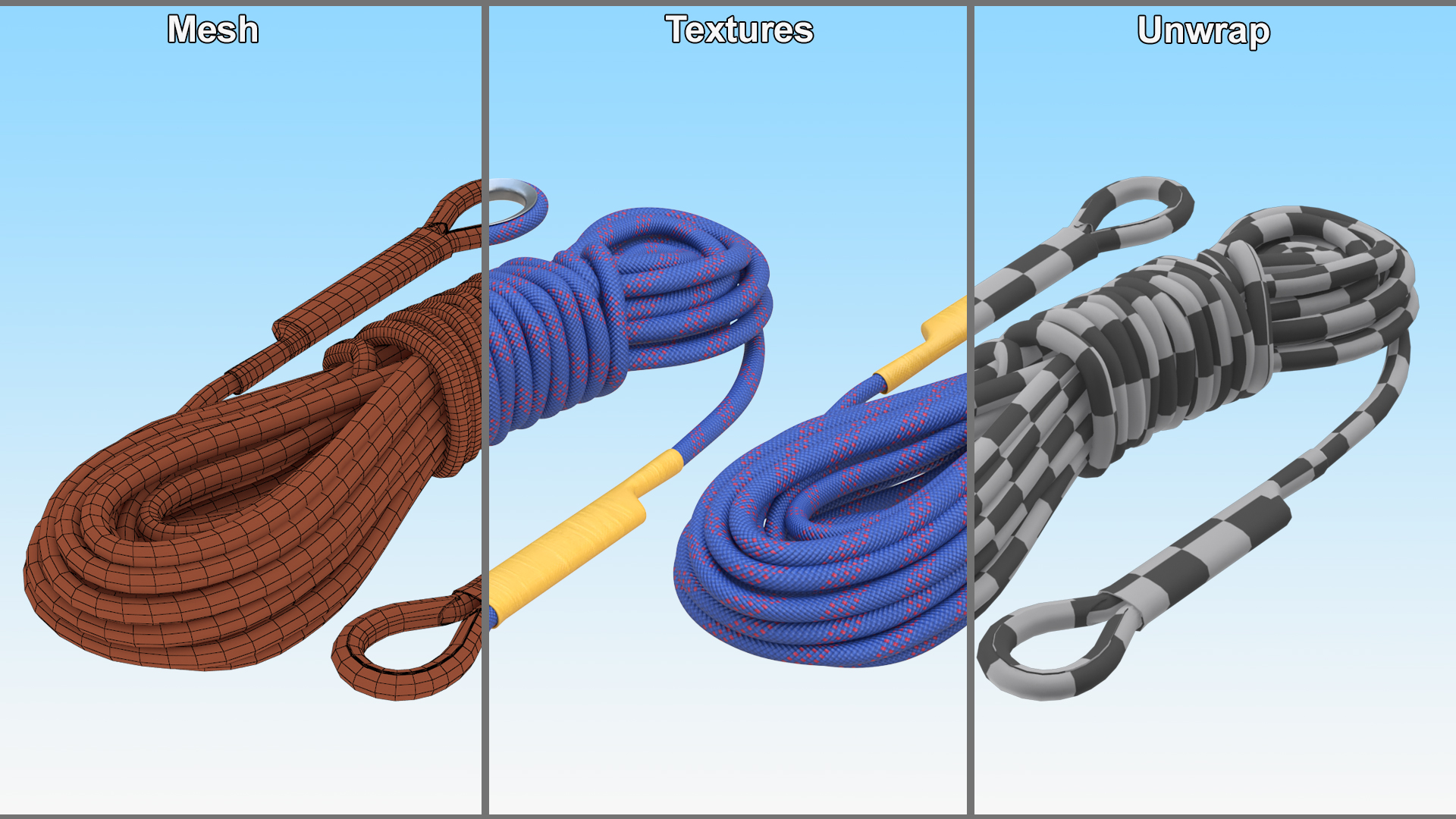 3D Climbing Rope model