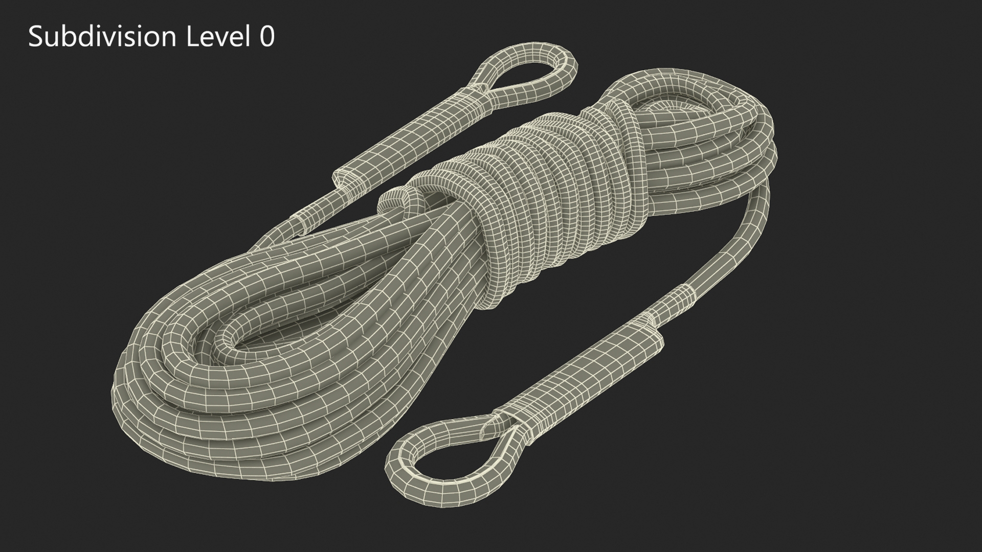 3D Climbing Rope model