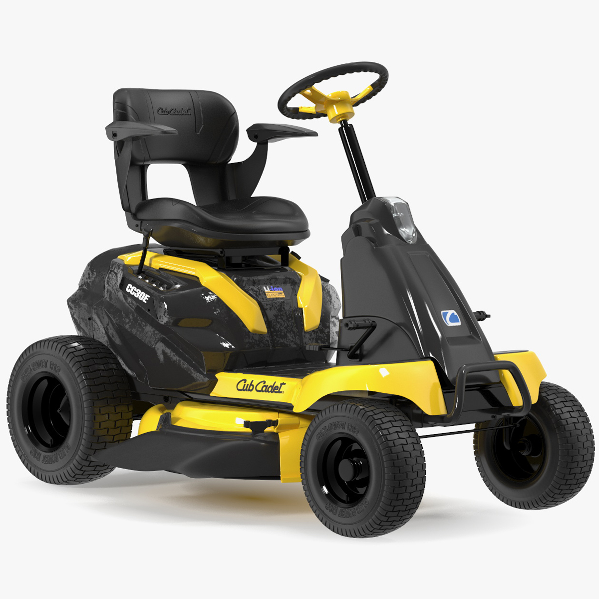 3D Electric Riding Lawn Mower Cub Cadet CC30E Rigged for Maya model