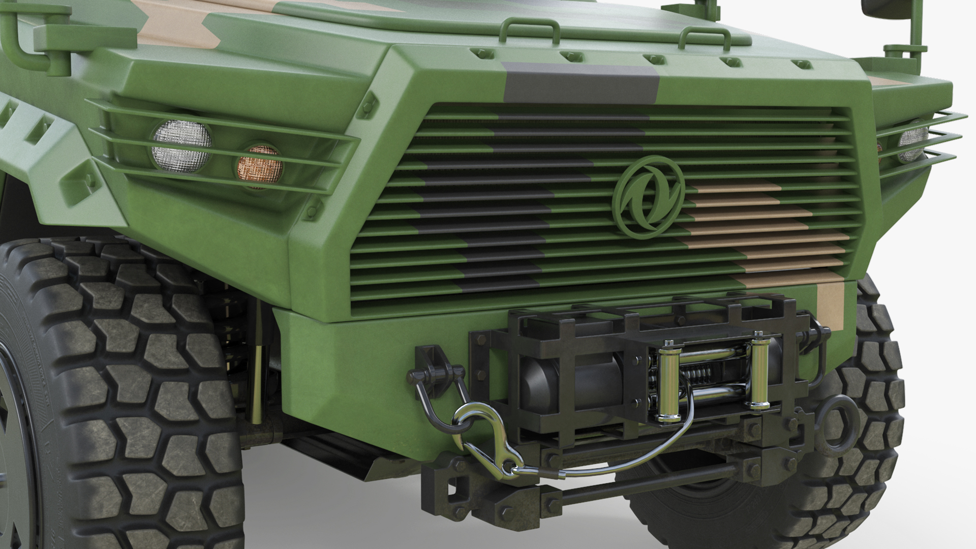 Military Chassis Truck with Bare Frame Pixel Rigged - view 9