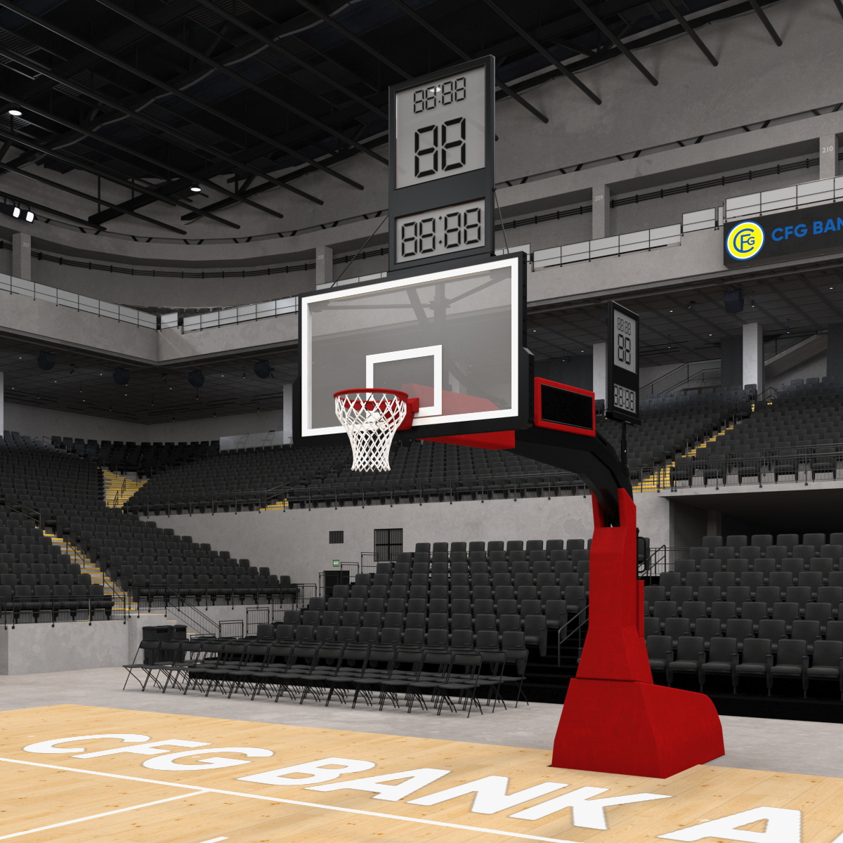 Arena Basketball Indoor Interior