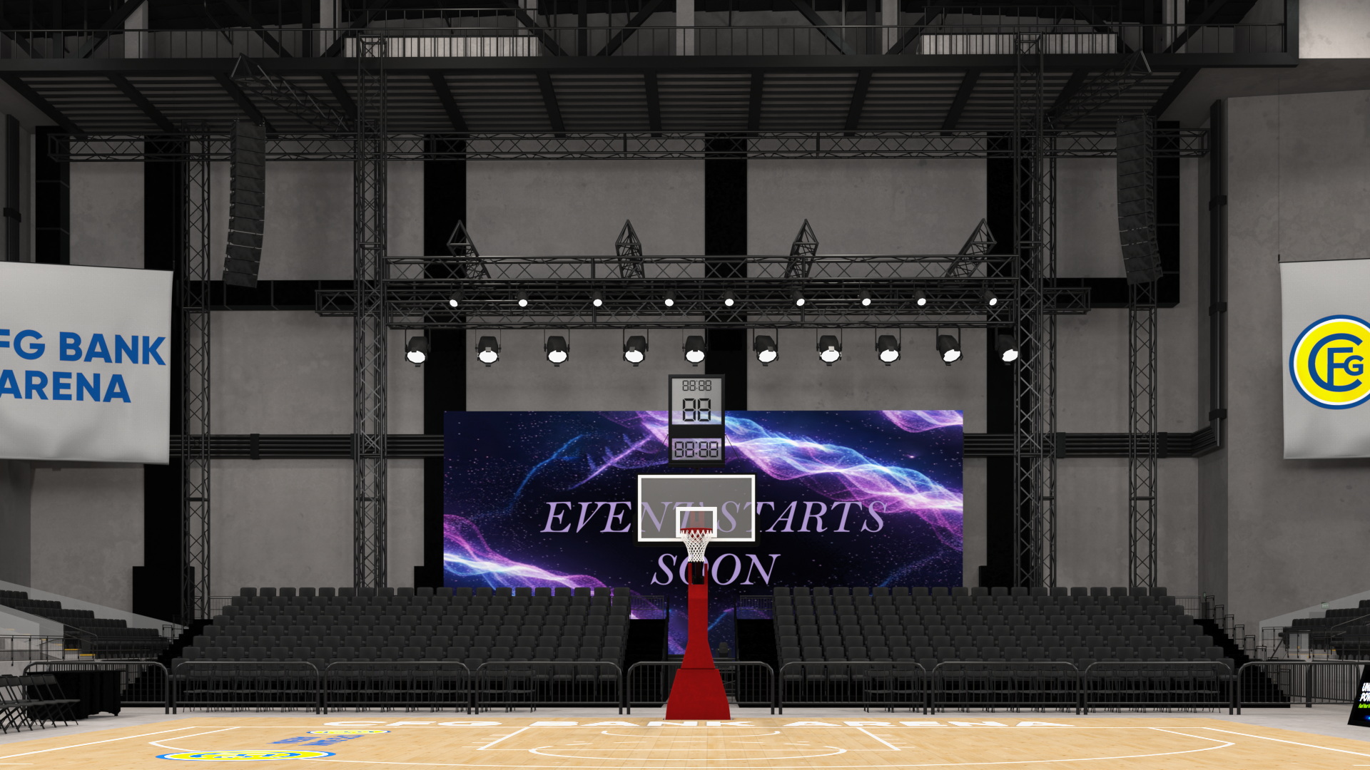 Arena Basketball Indoor Interior, view 8