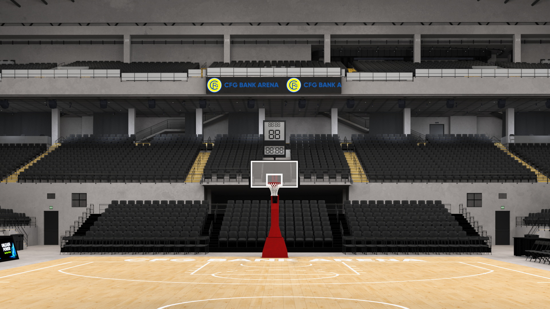Arena Basketball Indoor Interior, view 5