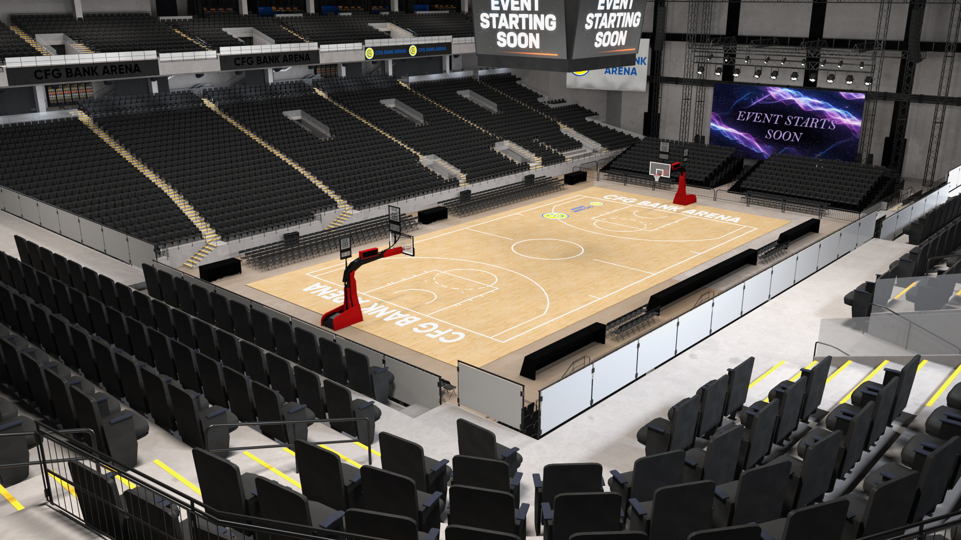 Arena Basketball Indoor Interior, view 4