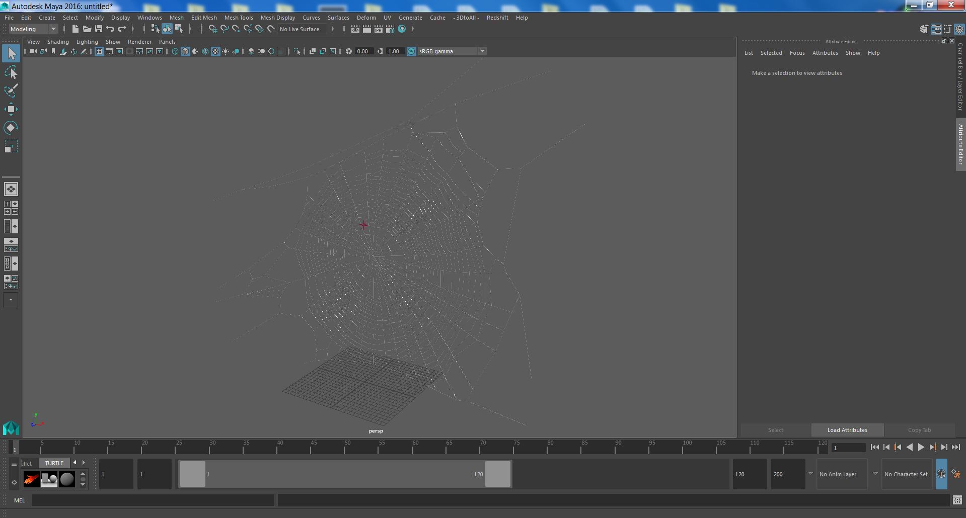 3D Round Spider Web