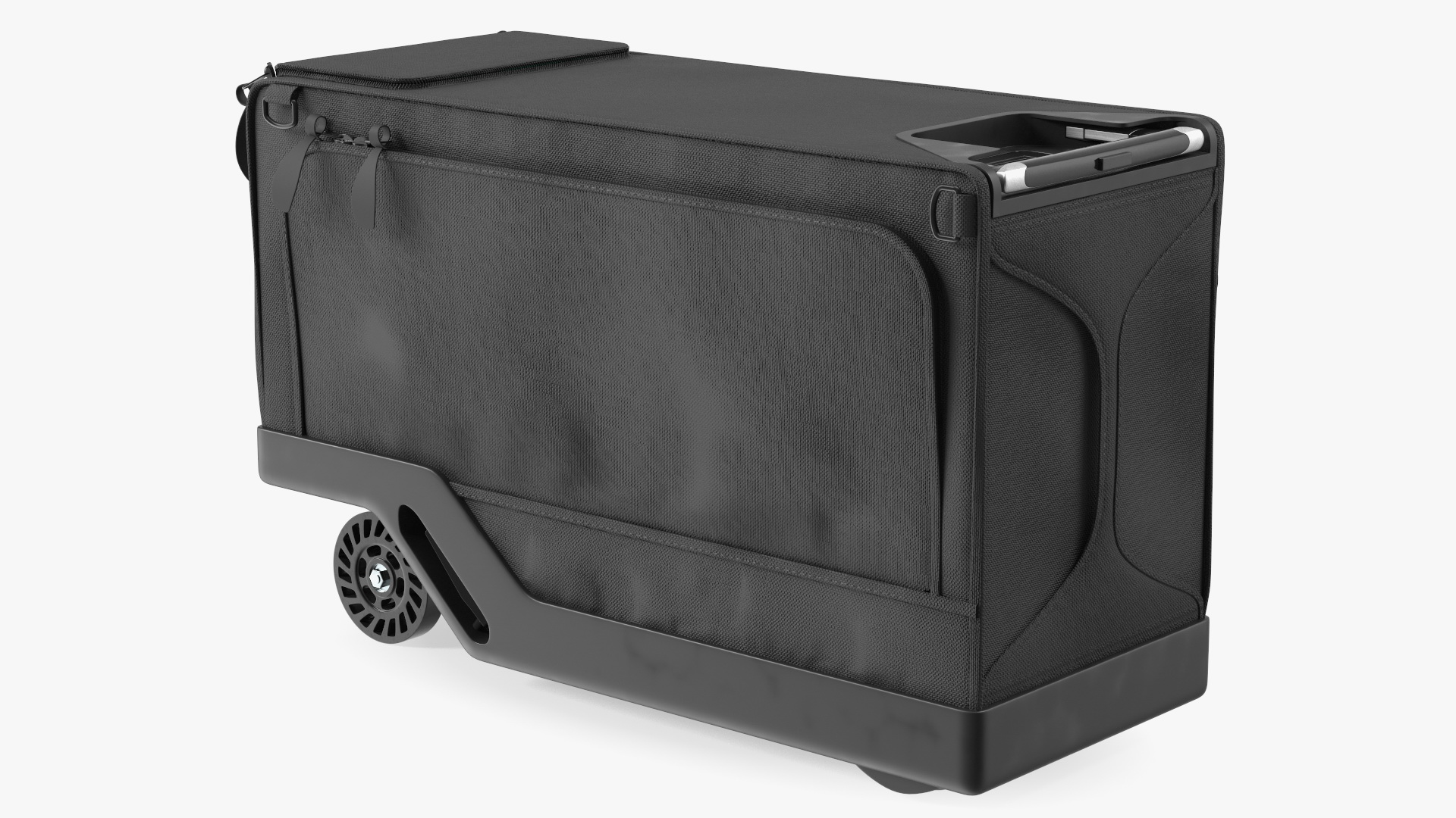3D Motorized Rideable Carry on Luggage Rigged for Maya