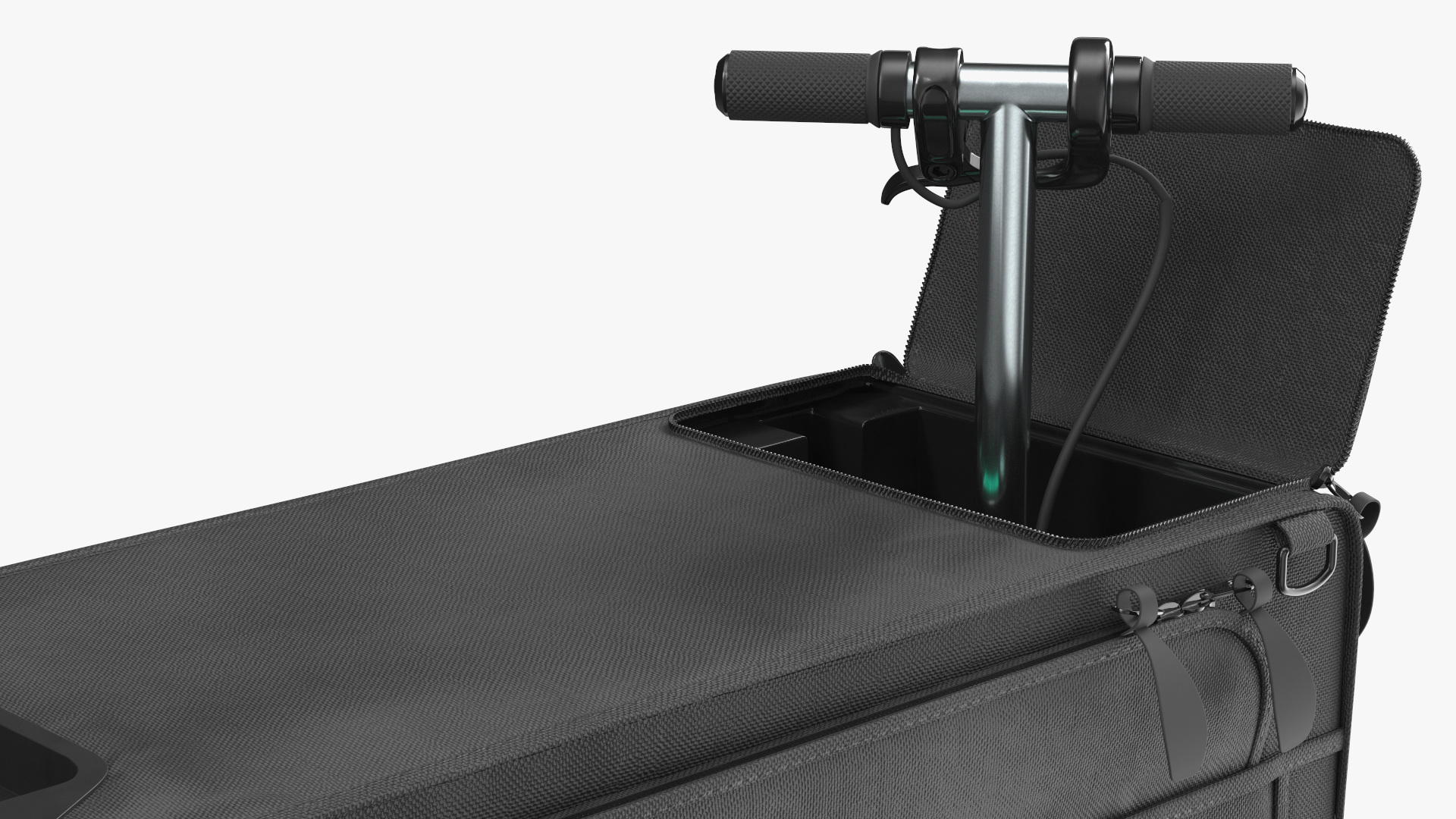 3D Motorized Rideable Carry on Luggage Rigged for Maya
