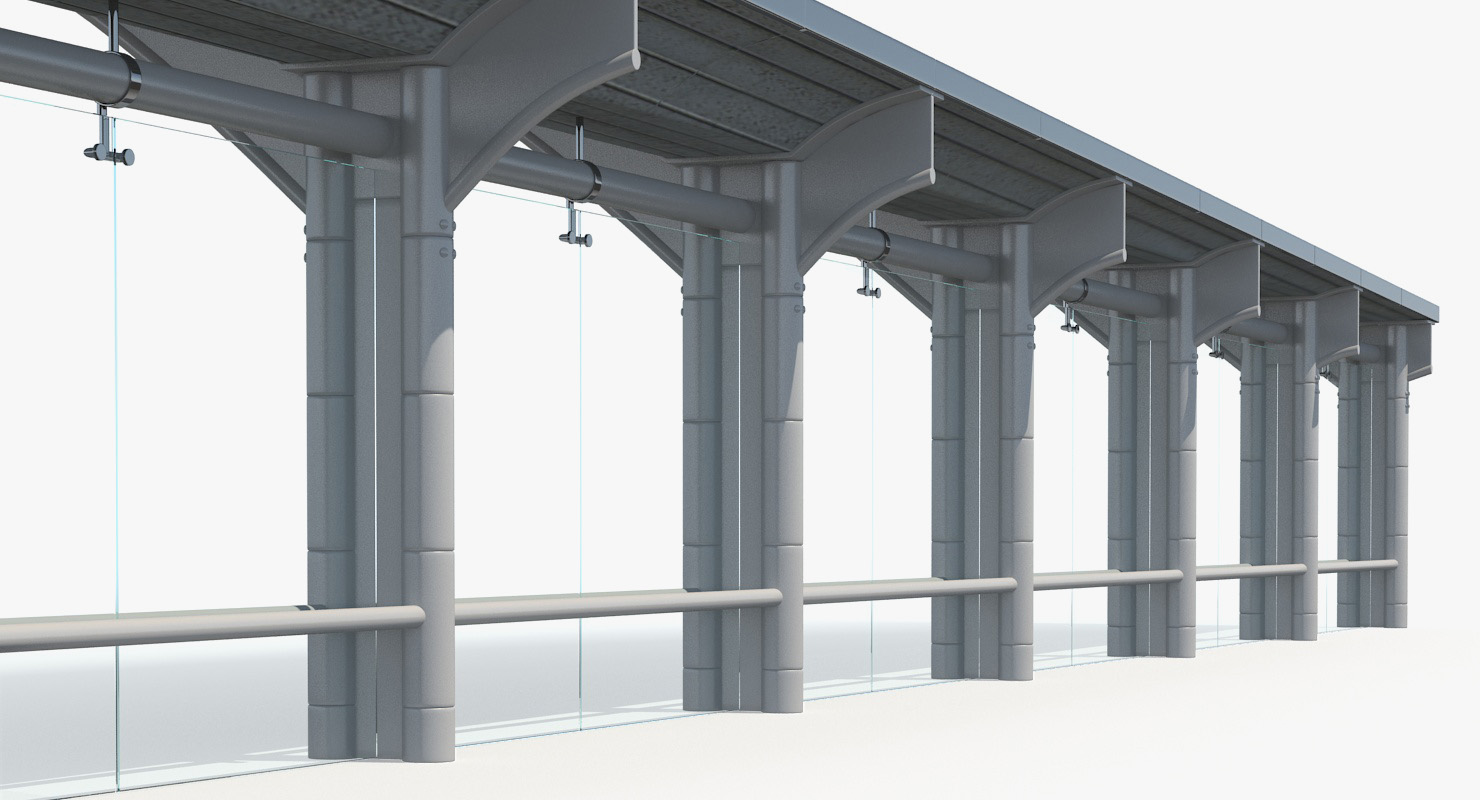 3D Bus Stop Carport